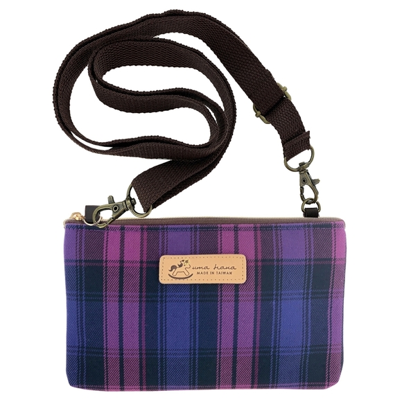 Uma Hana Handbags - Waterproof Plaid Crossbody Shoulder Phone Purse